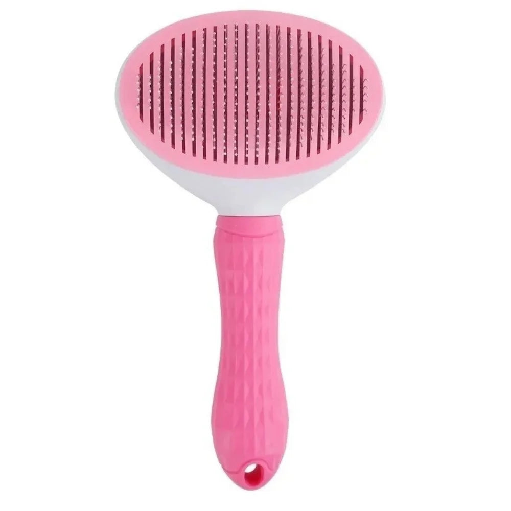 Easy-Clean Slicker Brush – Self-Cleaning Cat Grooming Brush