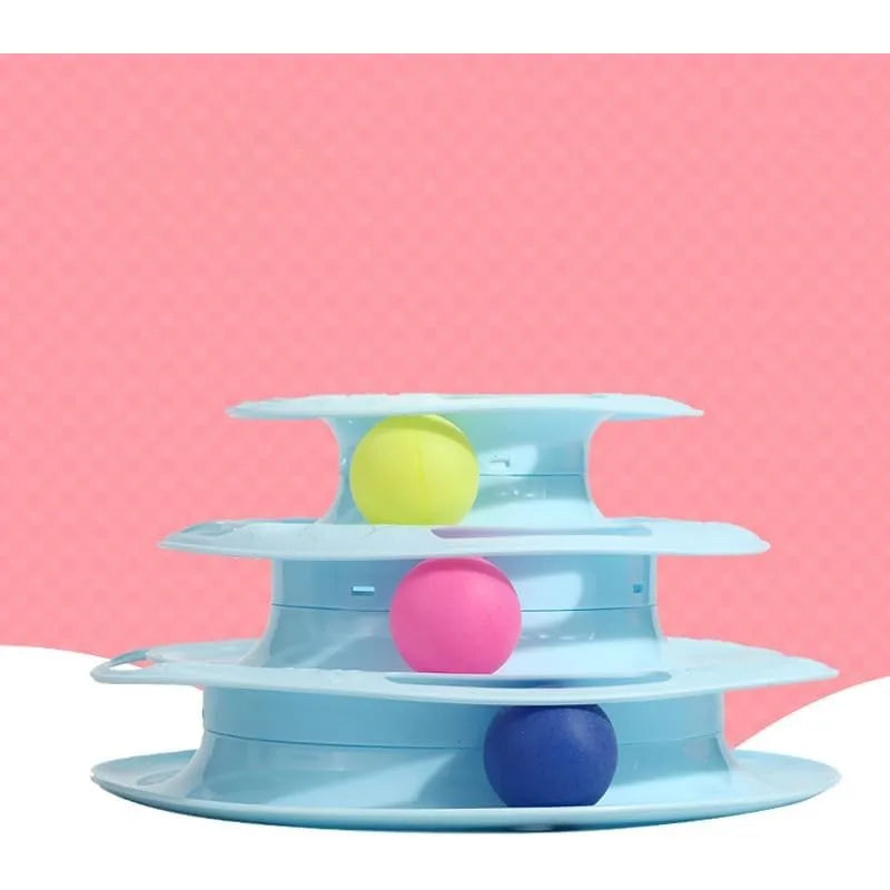 Roll Tower – Ball Track Cat Toy