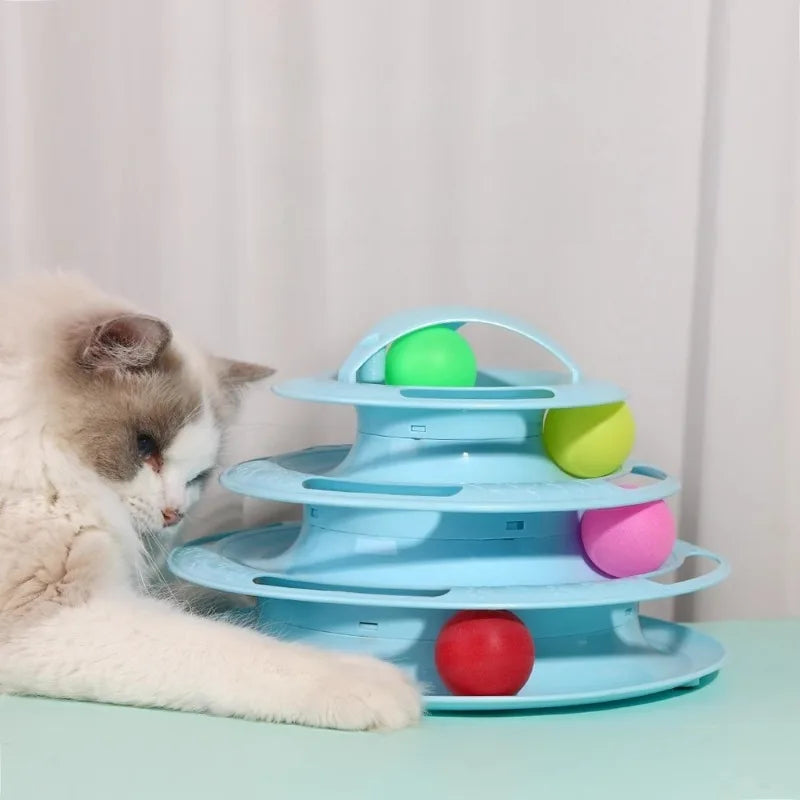 Roll Tower – Ball Track Cat Toy