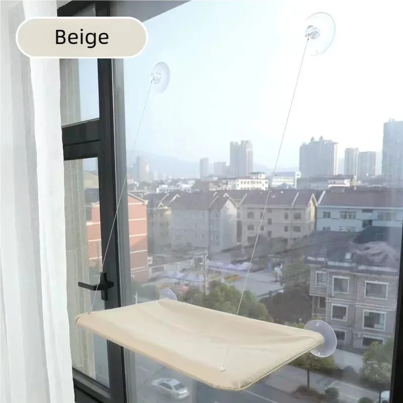 Sunbeam Window Hammock – Suction Cup Cat Window Perch