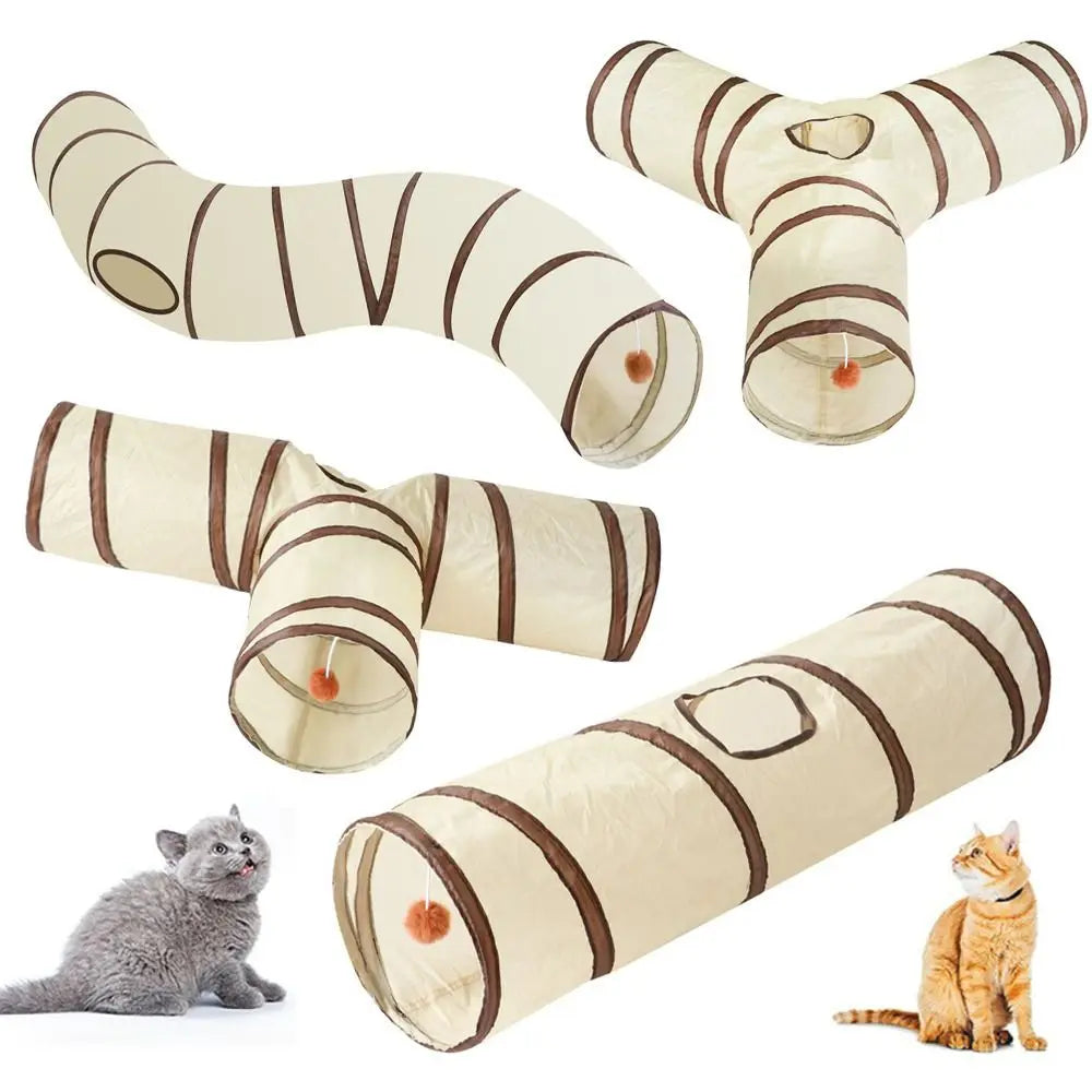 Tunnel Trail – Collapsible Cat Tunnel (Straight, S, T or Y Shape)