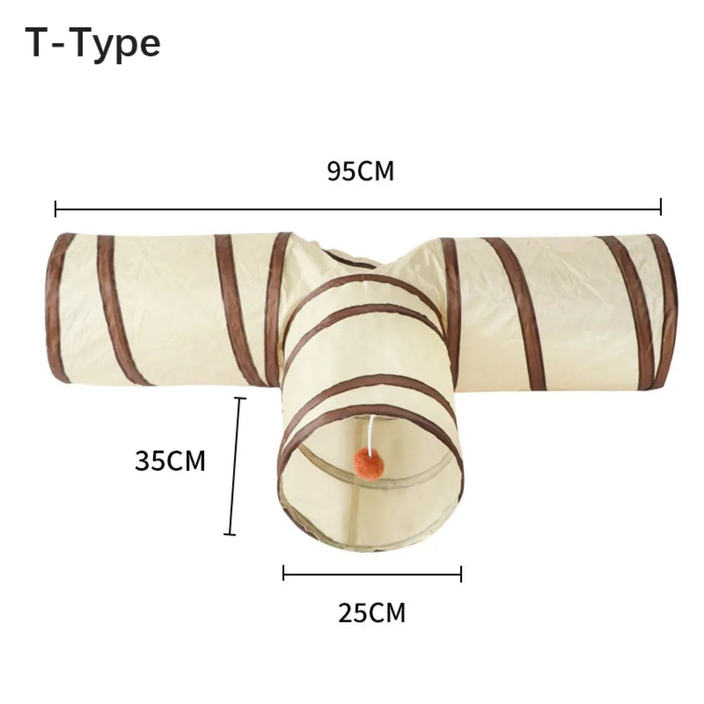 Tunnel Trail – Collapsible Cat Tunnel (Straight, S, T or Y Shape)