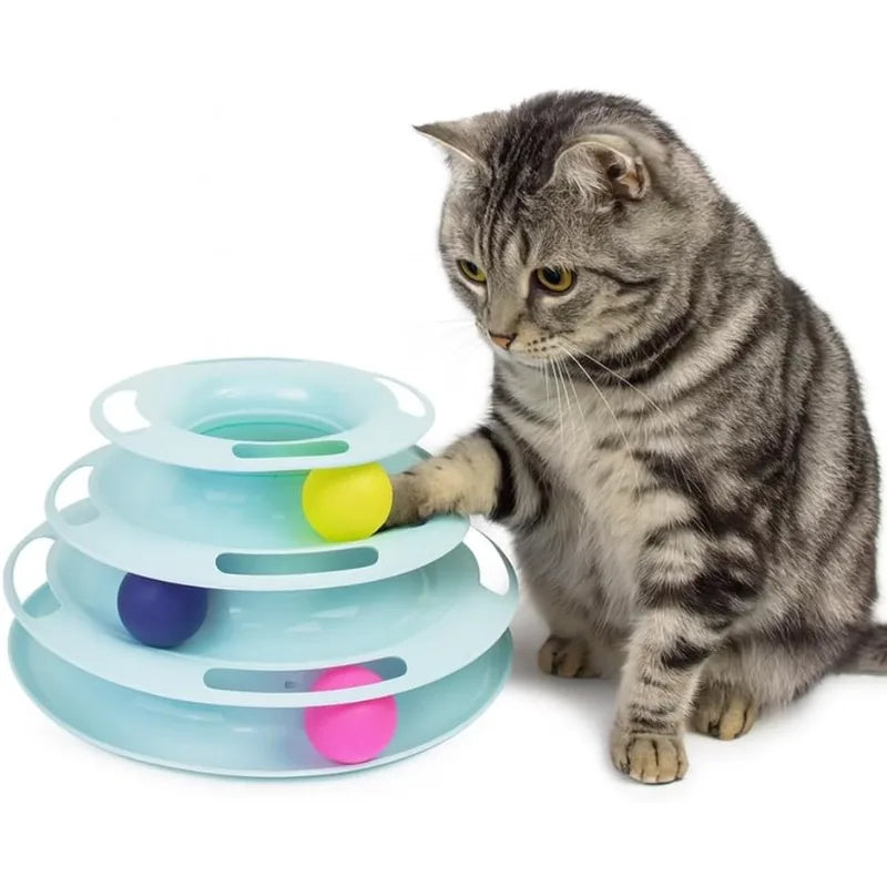 Roll Tower – Ball Track Cat Toy
