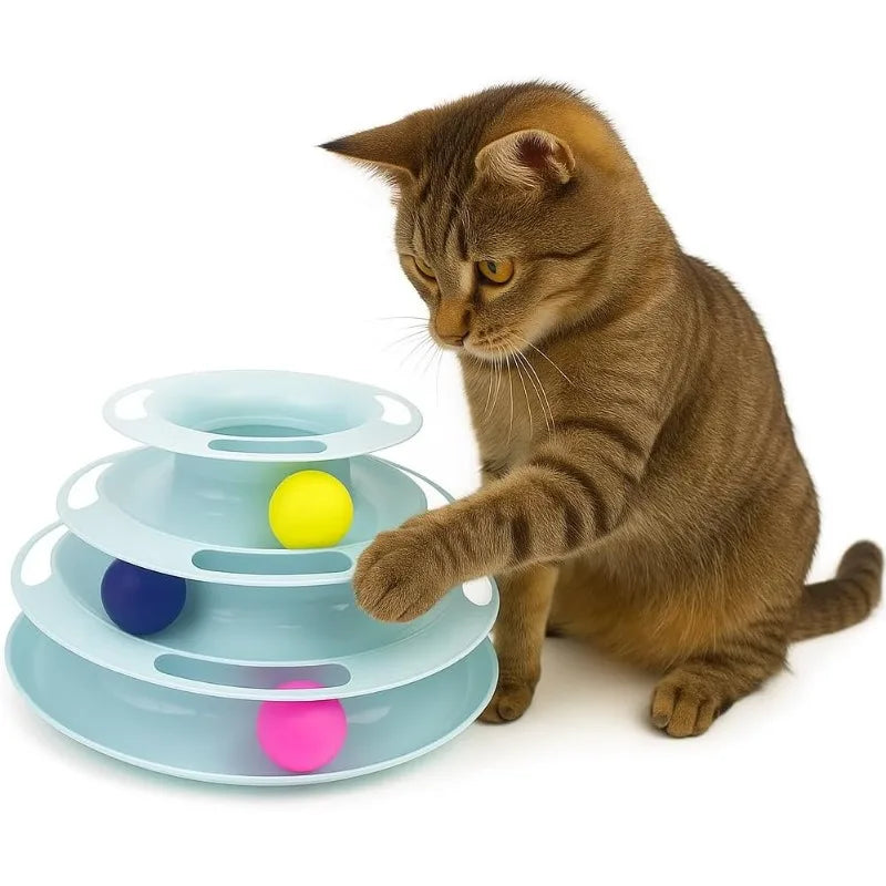 Roll Tower – Ball Track Cat Toy