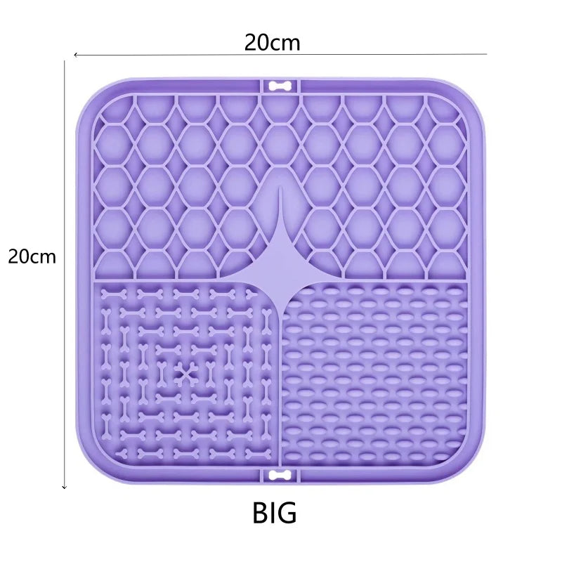 Slow Snack Lick Mat – Silicone Slow Feeder for Cats