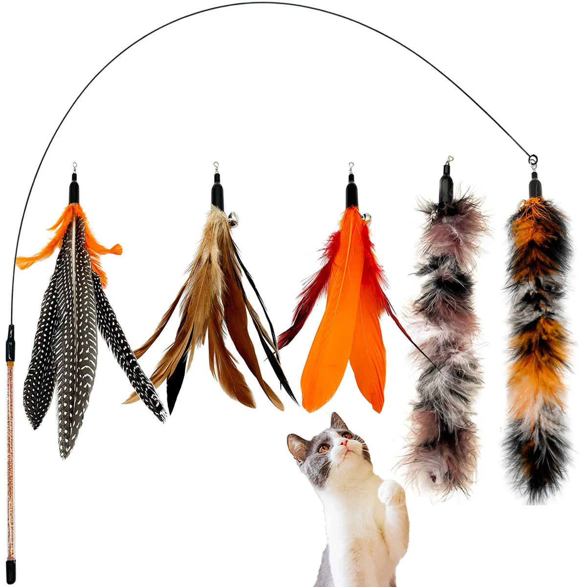 Chase Wand Set – Feather Teaser Wand with Refills