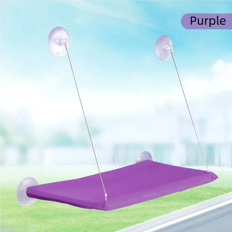 Sunbeam Window Hammock – Suction Cup Cat Window Perch